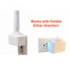 Burd - Electric Oral-B Tooth Brush Wall/Outlet Holder/Mount/Cord Organizer (Charger not Included), White