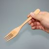 natural wood large fork natural