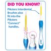 Piksters Interdental Brush-10 Brushes Per Pack x 10 Pack (100pcs) (Size 4)
