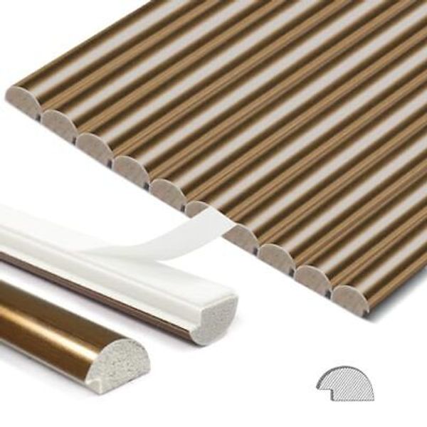 10-Pack Tile Edge Trim, 12" Wall Molding Trim for Peel and Stick Copper