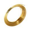 sourcingmap Gold Tone U-Shaped Trim Strip Car Door Edge Protector 12M