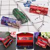 3 Pcs Lipstick Case Classic Woven Satin Lipstick Holder Retro Flower Lipstick Organiser Lipstick Box with Makeup Mirror Cosmetic Storage Kit for Women Girls(Random Colors)