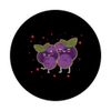 Blackcurrant Couple Hugging Blackcurrant Lovers PopSockets Swappable PopGrip