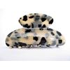 Generic Large black and beige marbled hair claw clip