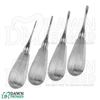 4 Pcs Straight Luxating Elevators Set Oral Dental Instruments German Grade