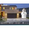 DEWENWILS 4 Pack Dusk to Dawn Light Socket Adapter, 360° Sensor Rotation, E26