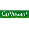 "Go Vegan" – Bumper Sticker/Decal (9.75" X 2.75")