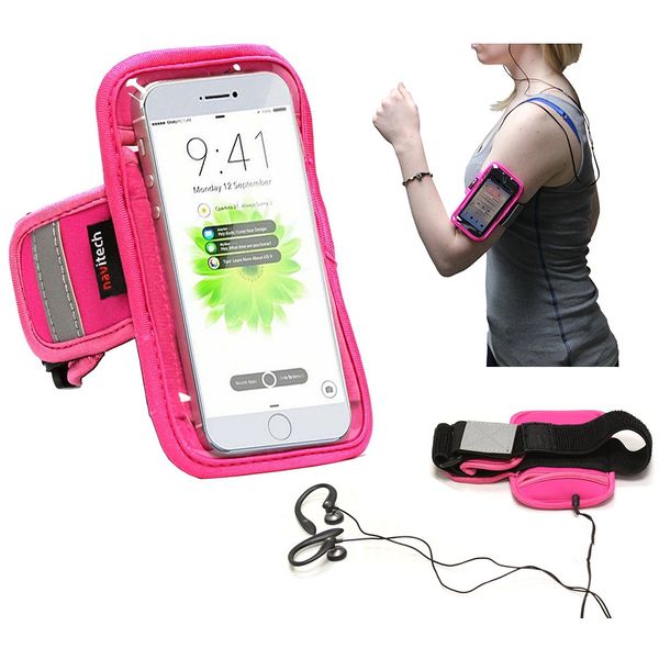 Navitech Pink MP3/MP4 Sports Running Armband Compatible With The Peficecy Music player 8GB