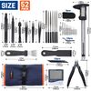 WISEPRO 3D Printer Tool Kit, 52 PCS Essential 3D Print Tools for Model Post-Processing, Finishing, Deburring, Craving, Drilling, Removing Tools & Measuring Set 3D Print Accessories