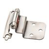 (5 Pack) Pair Inset/Offset 3/8 inch Antique Pewter Hinge  Self Closing   L-H0104