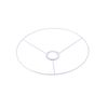 sourcing map Lamp Shade Ring, 300mm Dia. Lampshade Holder Frame Ring for E26/E27 Lamp Socket, Baked Coating Iron 2 Set