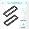 sourcing map 20Pcs DIP IC Chip Socket Adapter 40 Pin IC Assortment Kit 2.54mm/0.1" Pitch for Breadboard Project, PCB Board Design
