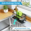 Sponge Holder for Kitchen Sink Rustproof Sponge Holder Sink Caddy Soap Dispenser