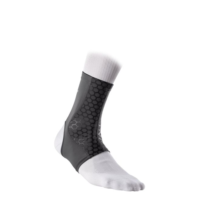 McDavid Active Comfort Compression Ankle Sleeve, Grey/Black, Medium