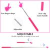 DIVINA VITAE Telescopic Teacher Pointer Extendable Pointer Stick for Classroom Retractable Hand Pointer Finger Pointer Stick Mini Classroom Pointer for Elementary School Kindergarten Teacher(Pink)
