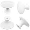DDHOMIN 12 PCS Round Drawer Knobs Pulls,Cupboard Door Knobs (White)