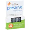 Preserve  4 Triple Razor Blade Cartridge Refills 4 Pk