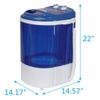 9lbs Mini Laundry Washer Washing Machine Ideal Dorm Rooms Compact to Use Blue