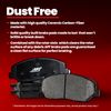 Front and Rear Ceramic Carbon Fiber Pads for 2006-2012 Mitsubishi Eclipse