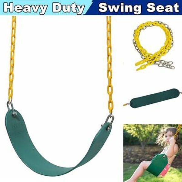 Heavy Duty Toddler Swing Seat Set Accessories with Coated Chain For Child Kids