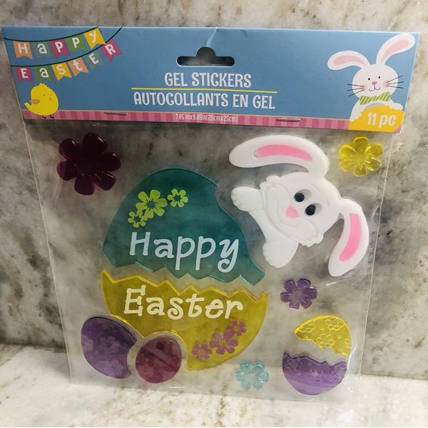 Easter Eggs Chick Flower Window Sticker Klingons Decorations 11 pc reusable New