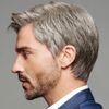 Wig, Men's Shot Wig, Middle-Aged Wig, Short Wig, Short, Grandpa, Dad, Business, Natural, Breathable, Heat Resistant, Cosplay, Men's Wig, Gentleman, Disguise, Full Wig, Halloween, Pardie, Ikemen, Fluffy, Harajuku, Black, Fashion, Short Hair, Beautiful Man