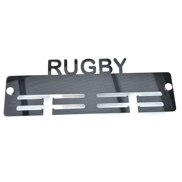 Super Cool Creation Rugby Medal Hanger - White