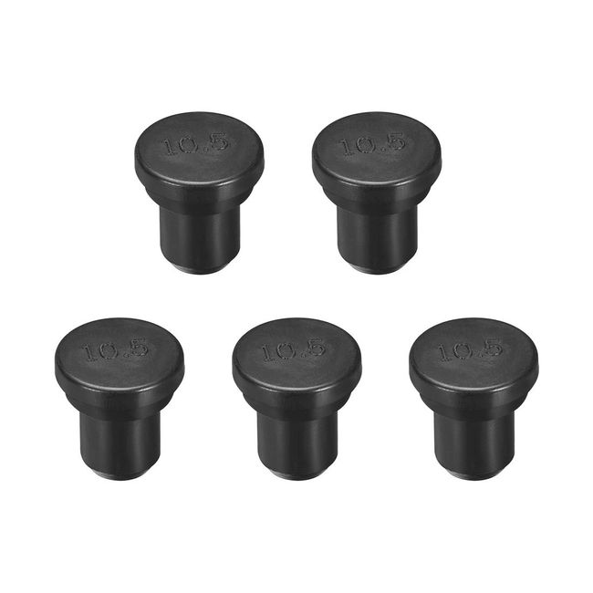 uxcell SPR-105 Rubber Stopper for Cable Glands EPDM Rubber Material, Hole Diameter 0.41 inches (10.5 mm), Pack of 5