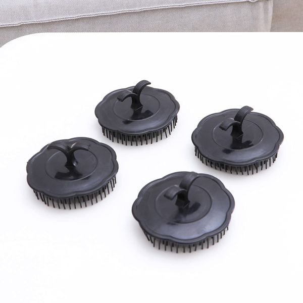 Healifty 4pcs Shampoo Shower Brush Scalp Palm Brush Plastic Scalp Massager Brush Dandruff Cleaning Brush For For All Hair Of Women, Men