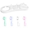 Electric Toothbrush Holder with 1 Charging Stand Slot, 1 Toothbrush Stand and 4 Toothbrush Head Stands + 4 PCS Toothbrush Head Covers for Oral B