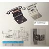10 Pair 20 pcs Self Closing Cabinet 3/8 Offset Inset Hinges Bronze ORB 62727