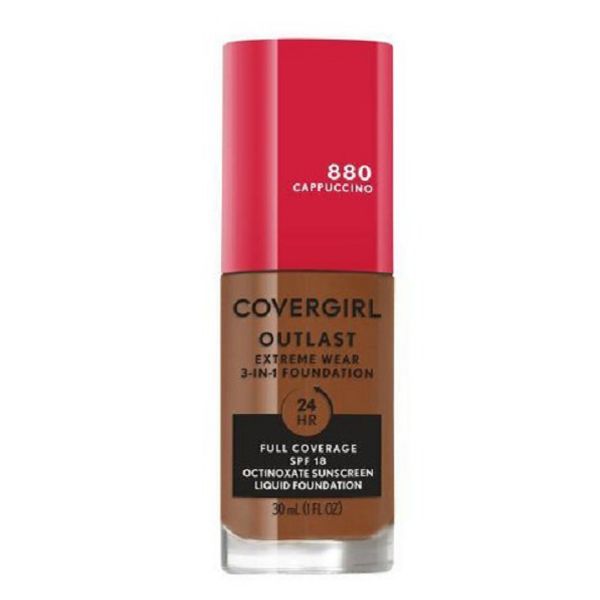 CoverGirl Outlast Extreme Wear 3-in-1 Foundation #880 Cappuccino