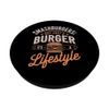 Smash Burger Lover Grilled Cheeseburger Flat Top Cooking PopSockets Adhesive PopGrip