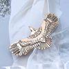 Yheakne Boho Eagle Star Hair Clip Barrette Goth Punk Wing Hair Barrette Gold Owl Barrette Headclips Metal Vintage Hairpiece Decorative Hair Accessories for Women and Girls (Gold)