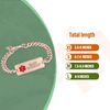 Divoti Custom Engraved Alzheimer’s ID/Dementia Identification Bracelets – PVD Black/White - Adjustable:7.5/8.5"