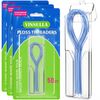 Floss Threaders for Braces, Bridges, and Implants 150 Count (Pack of 3)