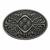 Celtic Knot Oval Belt Buckle Grey(Size: 1.5 inch)