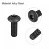 uxcell M3x8mm Hex Socket Button Head Bolts Alloy Steel Fastener Hardware Full Thread Lock Set Hex Socket Half Round 50pcs
