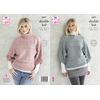 King Cole 5477 Knitting Pattern Womens Sweaters in Subtle Drifter DK