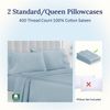 California Design Den Standard Queen Size Pillowcase Set - 400 Thread Count, ...