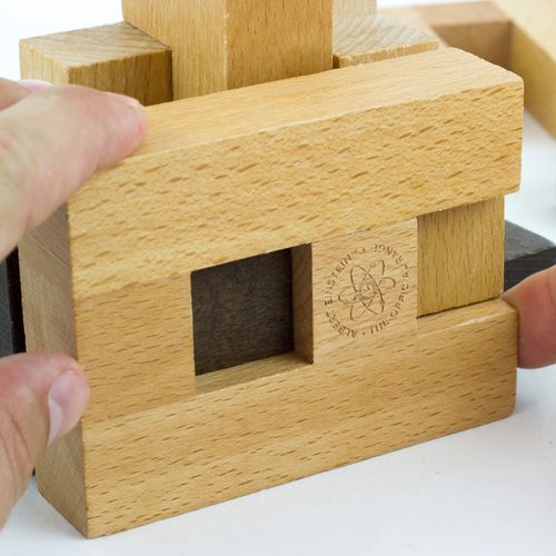 The Einstein Collection Letter Blocks - 3D Brain Teaser Puzzles - 12 Brain Teasing Challenges - Professor Puzzle 3D Brain Teaser Puzzles.
