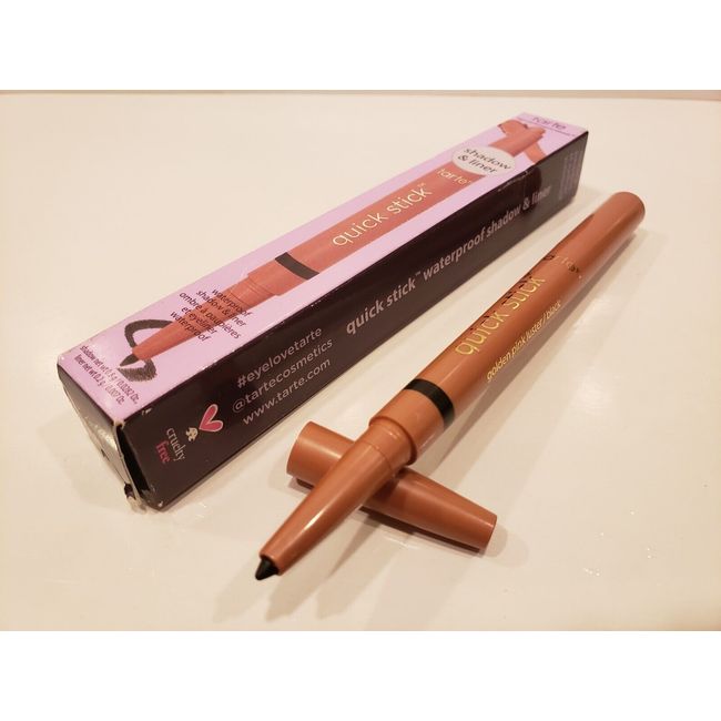 Tarte Quick Stick Eyeshadow & Eyeliner Waterproof Golden Pink Luster/Black