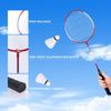 Outdoor Yard Portable Badminton Complete Set w/Net, 4 Rackets & 3 Shuttlecocks
