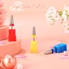 3 Pieces Nail Carbide 5 in 1 Bit Multi-function Tapered Shaping Nail Drill Carbide Nail Drill Bit Use for both Left to Right Handed, 3/32 Inch Nail Bit for Fast Remove Acrylic Gel Nail (Silver)