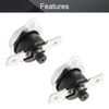 Fielect KSD301 Thermostat Temperature Control Switch,Adjust Snap Disc Temperature Switch 125°C Normally Closed 2 Pcs
