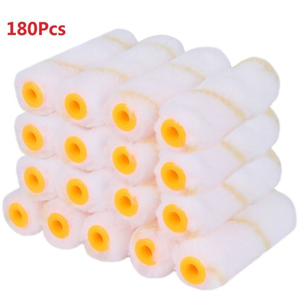 180 Pack Paint Rollers 4 inch Mini Foam Roller Refill Roller Covers 1/2" Nap