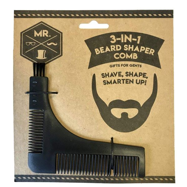 PMS 3 in 1 Beard Shaper Comb and Brush