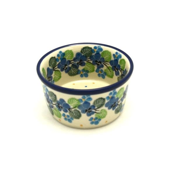 Polish Pottery Ramekin - Spring Viola