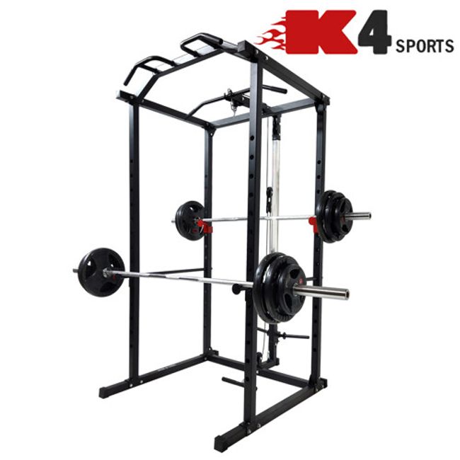 K4 Sports Body D K4-220 Power Rack Gym Rack Squat Track Half Rack Chining Dipping Home Gym Mini Rack Multi Rack, Power Rack Gym Rack Way Track (K4-220)