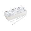 Fellowes 52371 Plastic Comb Bindings, 3/8-Inch Diameter, 55 Sheet Capacity, White, 100 Combs/Pack